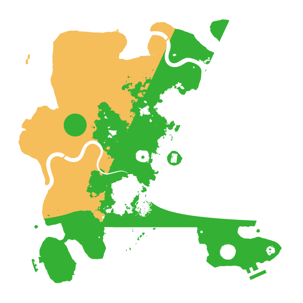 Biome Rust Map: Procedural Map, Size: 3500, Seed: 1282944068