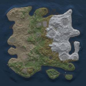 Thumbnail Rust Map: Procedural Map, Size: 3800, Seed: 79101793, 17 Monuments