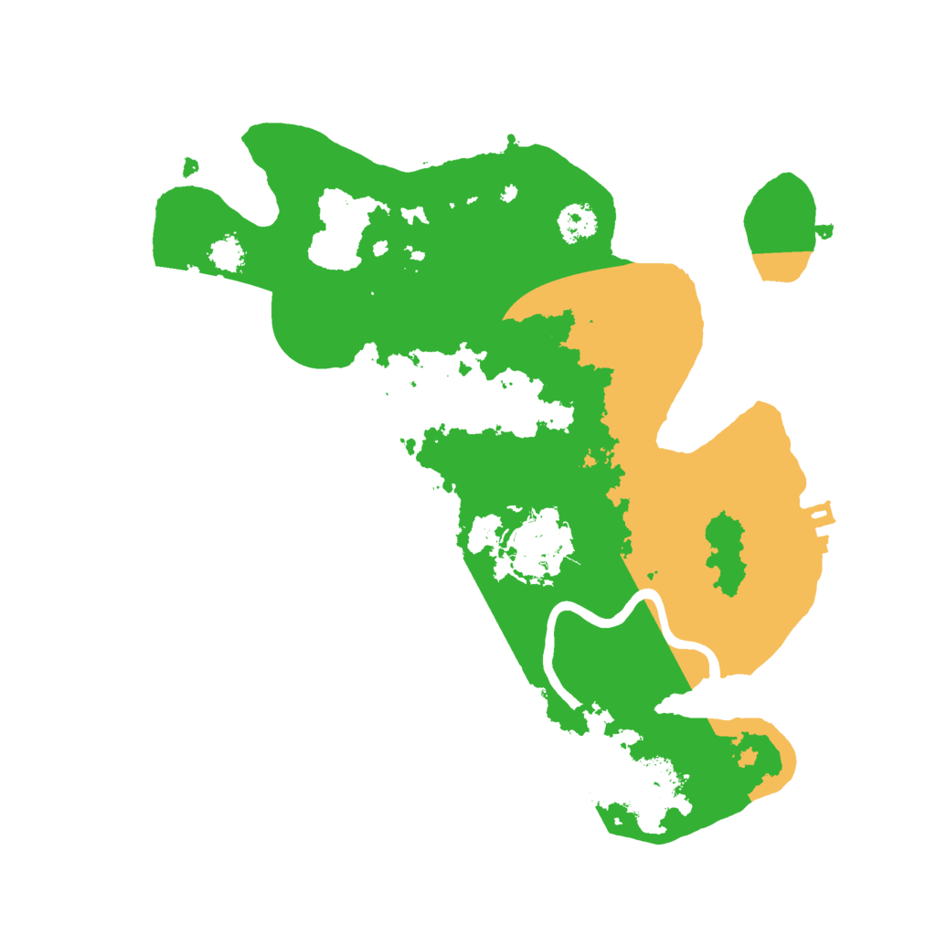 Biome Rust Map: Procedural Map, Size: 2500, Seed: 33333