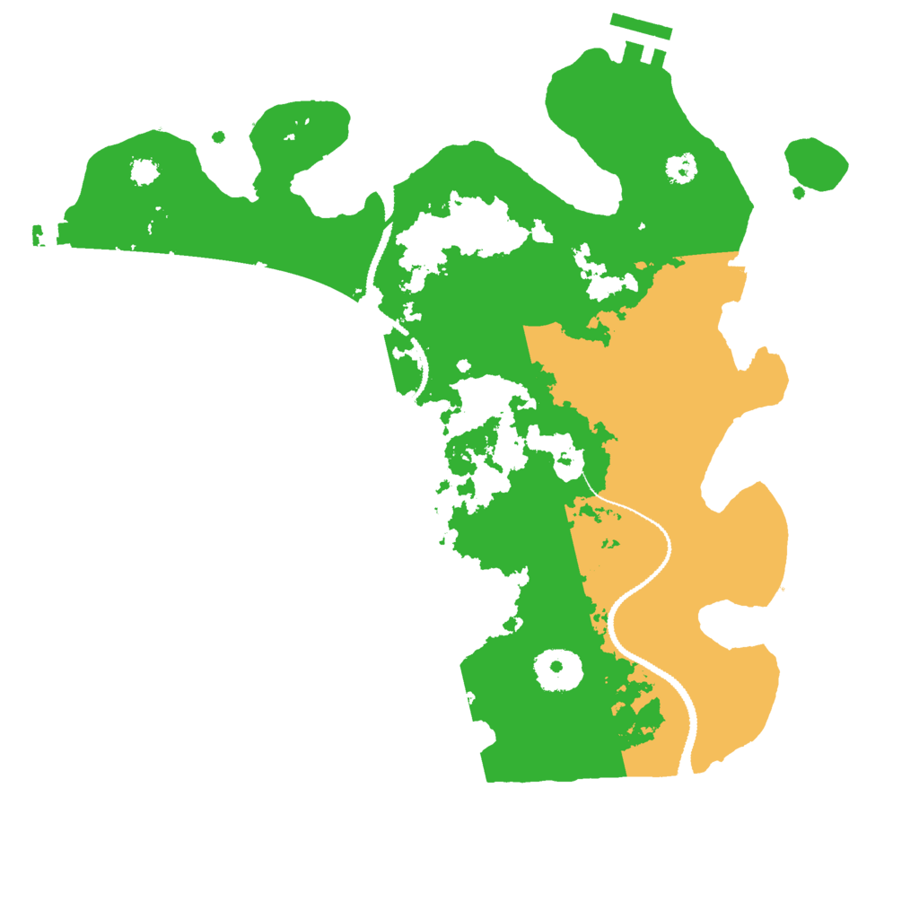 Biome Rust Map: Procedural Map, Size: 3000, Seed: 2450321