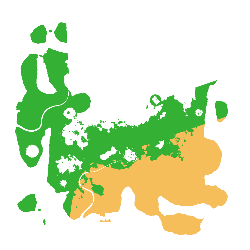 Biome Rust Map: Procedural Map, Size: 3500, Seed: 5429333