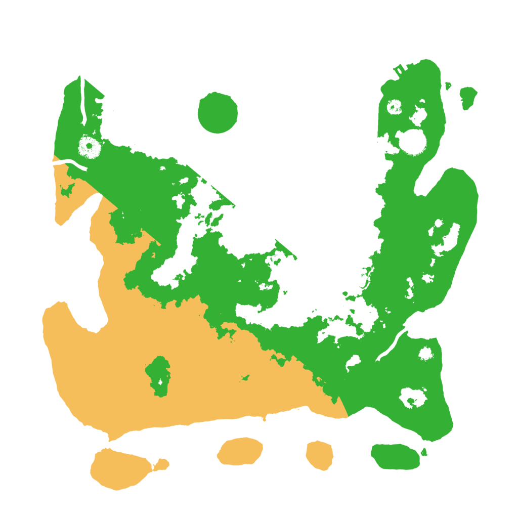 Biome Rust Map: Procedural Map, Size: 3500, Seed: 54639352