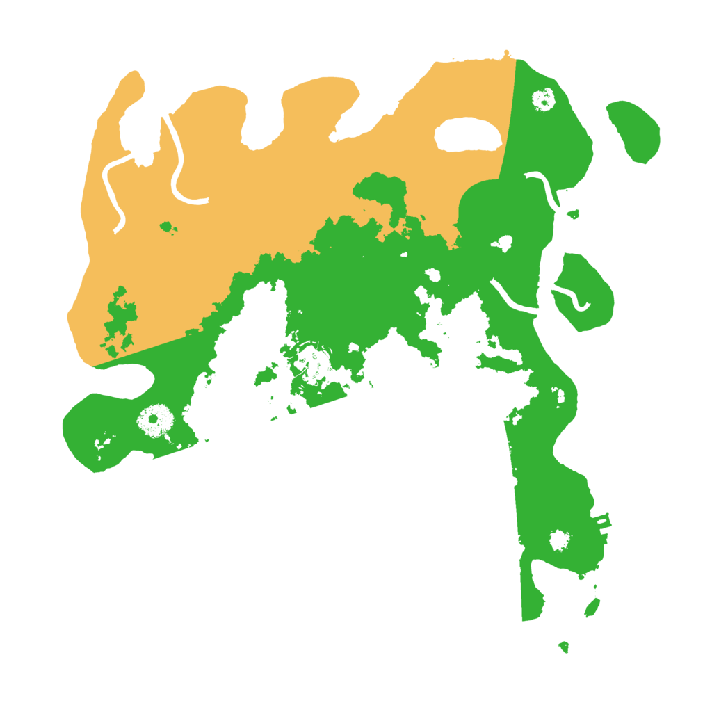 Biome Rust Map: Procedural Map, Size: 3200, Seed: 6347