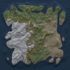 Thumbnail Rust Map: Procedural Map, Size: 4250, Seed: 1151950688, 18 Monuments