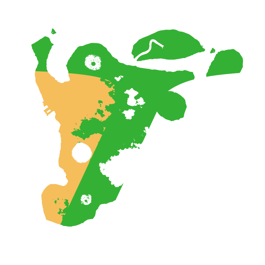 Biome Rust Map: Procedural Map, Size: 2500, Seed: 798456212