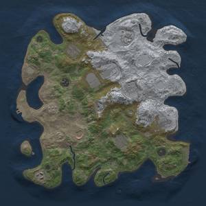 Thumbnail Rust Map: Procedural Map, Size: 3550, Seed: 316278657, 19 Monuments