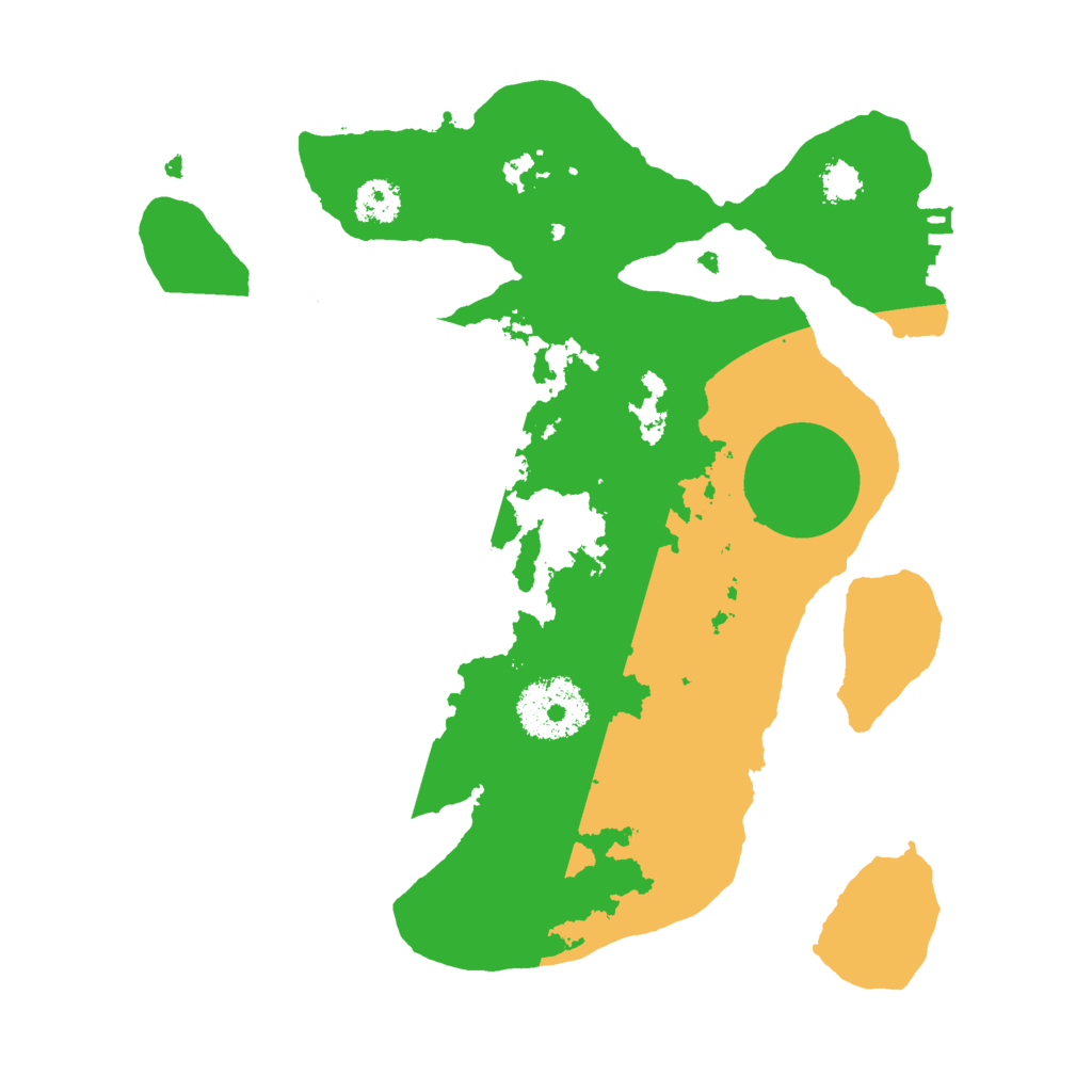 Biome Rust Map: Procedural Map, Size: 2500, Seed: 1735701555