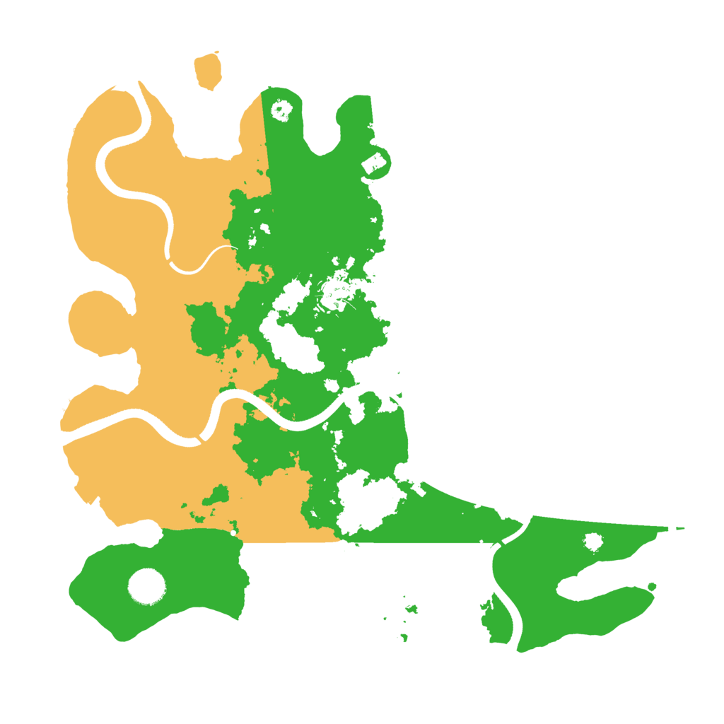 Biome Rust Map: Procedural Map, Size: 3500, Seed: 516