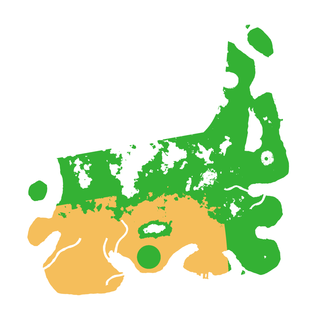 Biome Rust Map: Procedural Map, Size: 3500, Seed: 75972322