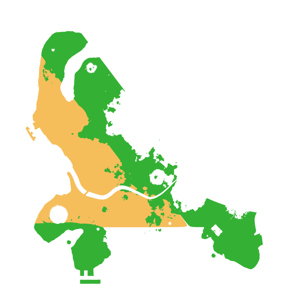 Biome Rust Map: Procedural Map, Size: 3000, Seed: 33595