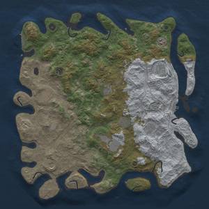 Thumbnail Rust Map: Procedural Map, Size: 4550, Seed: 1333339999, 20 Monuments