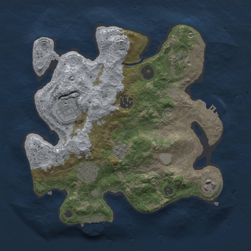 Rust Map: Procedural Map, Size: 2800, Seed: 76284900, 15 Monuments
