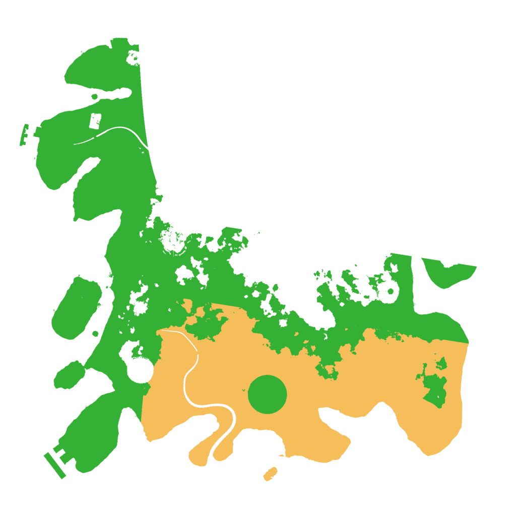Biome Rust Map: Procedural Map, Size: 3500, Seed: 48557443