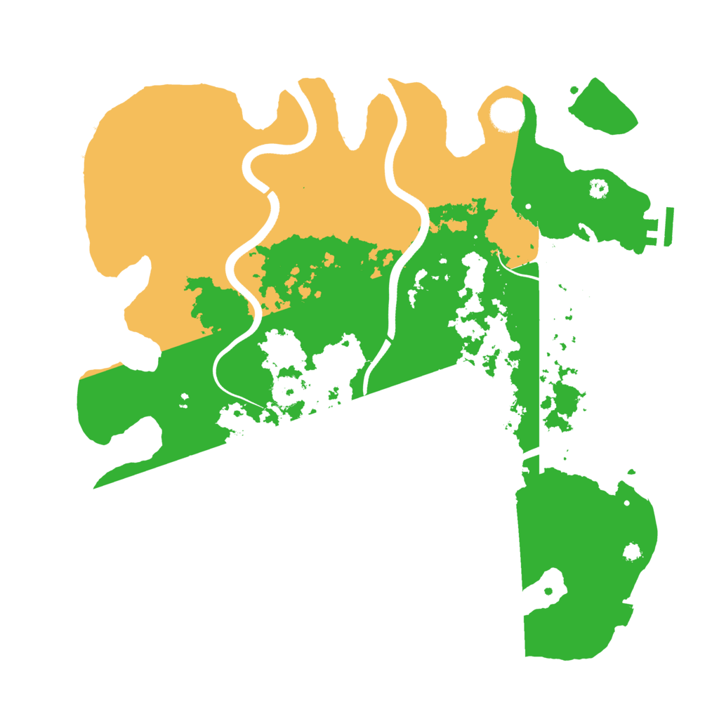 Biome Rust Map: Procedural Map, Size: 3700, Seed: 709403467