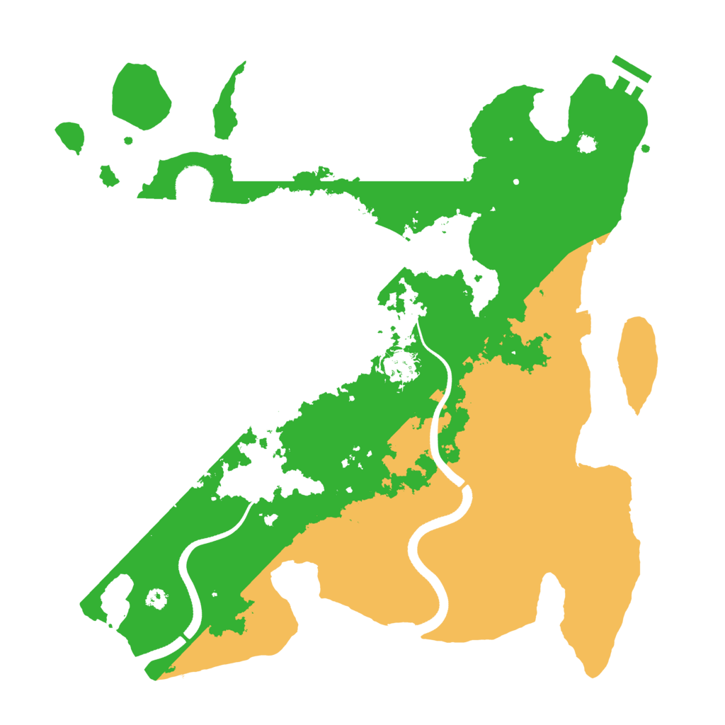 Biome Rust Map: Procedural Map, Size: 3500, Seed: 1210313370