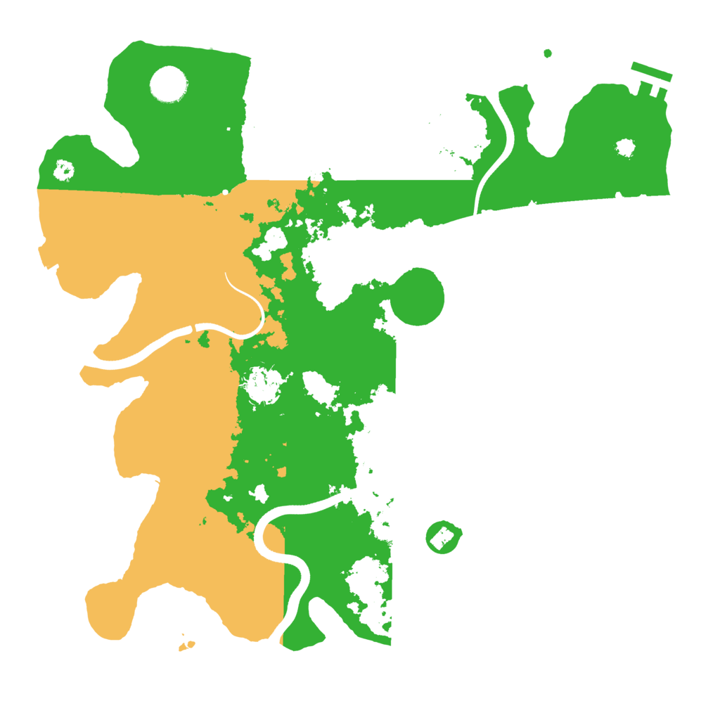 Biome Rust Map: Procedural Map, Size: 3500, Seed: 58091085