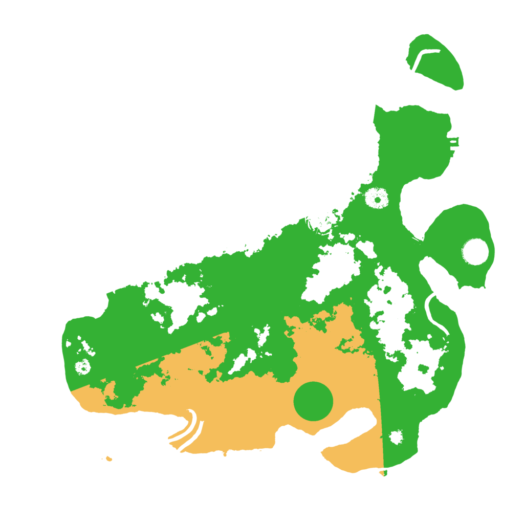 Biome Rust Map: Procedural Map, Size: 3500, Seed: 84207203