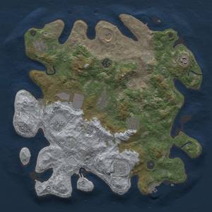 Thumbnail Rust Map: Procedural Map, Size: 3750, Seed: 57268212, 17 Monuments