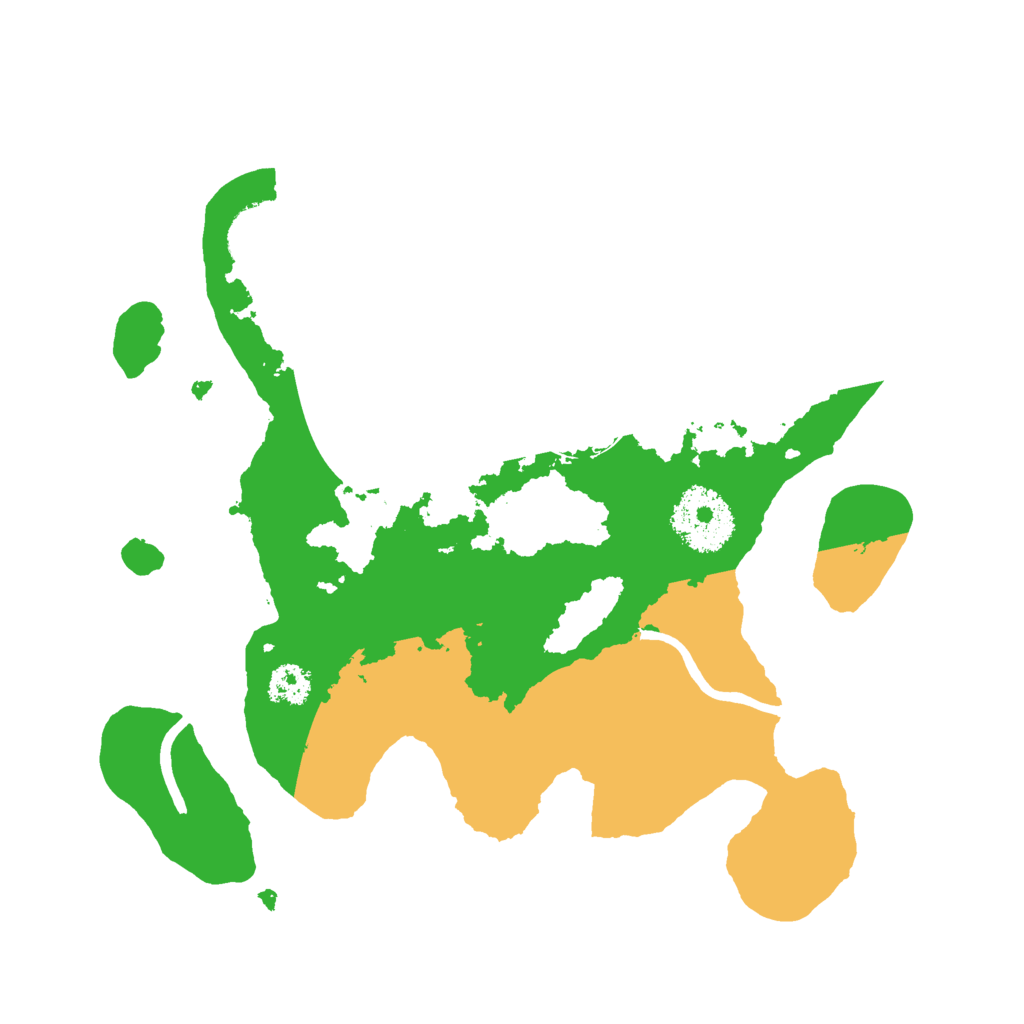 Biome Rust Map: Procedural Map, Size: 2500, Seed: 6891