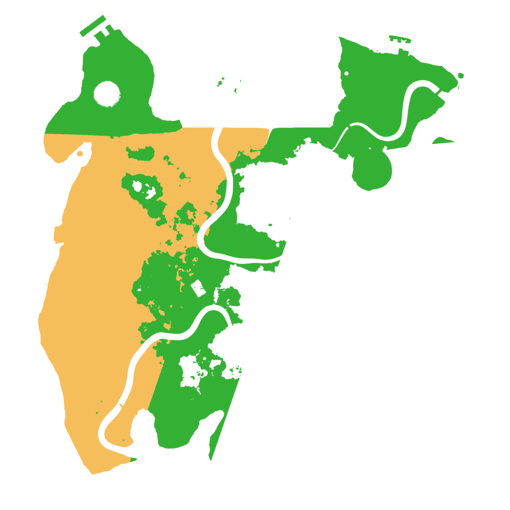 Biome Rust Map: Procedural Map, Size: 3500, Seed: 416