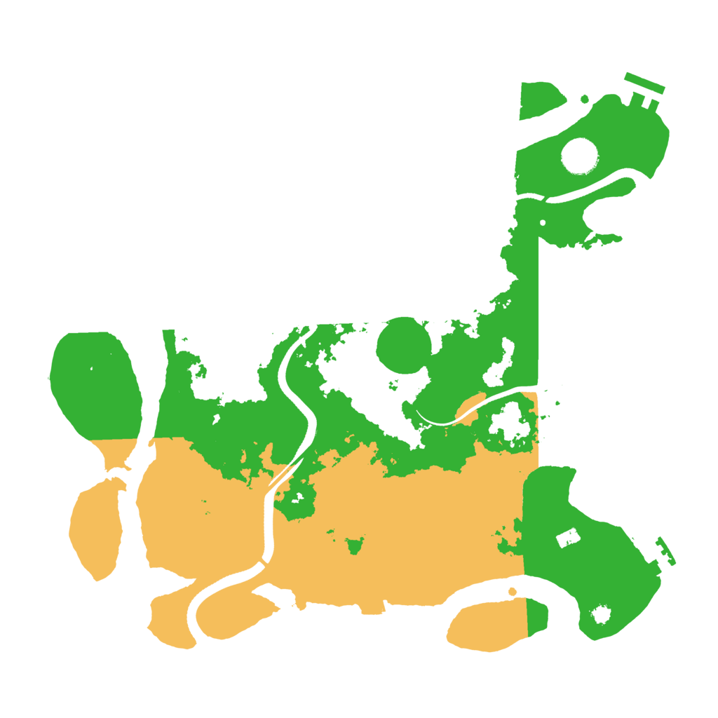 Biome Rust Map: Procedural Map, Size: 3500, Seed: 96625504