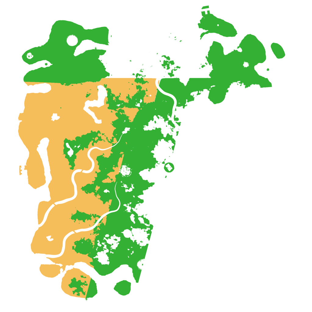 Biome Rust Map: Procedural Map, Size: 5000, Seed: 2143