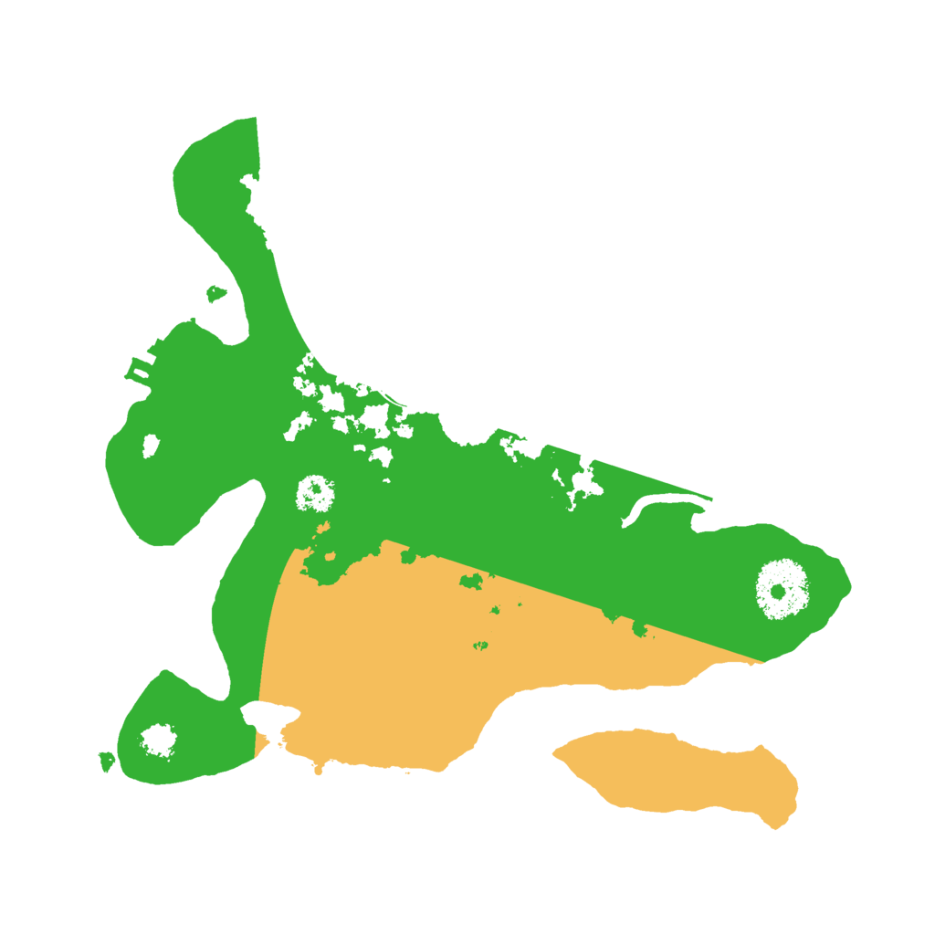 Biome Rust Map: Procedural Map, Size: 2500, Seed: 57172952