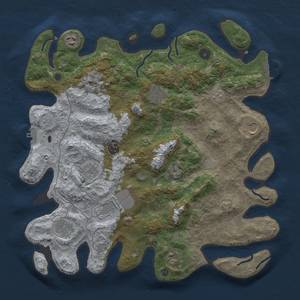 Thumbnail Rust Map: Procedural Map, Size: 4000, Seed: 2468, 18 Monuments