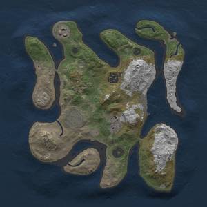 Thumbnail Rust Map: Procedural Map, Size: 2800, Seed: 420, 9 Monuments