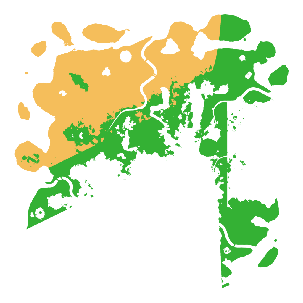 Biome Rust Map: Procedural Map, Size: 4500, Seed: 539770945