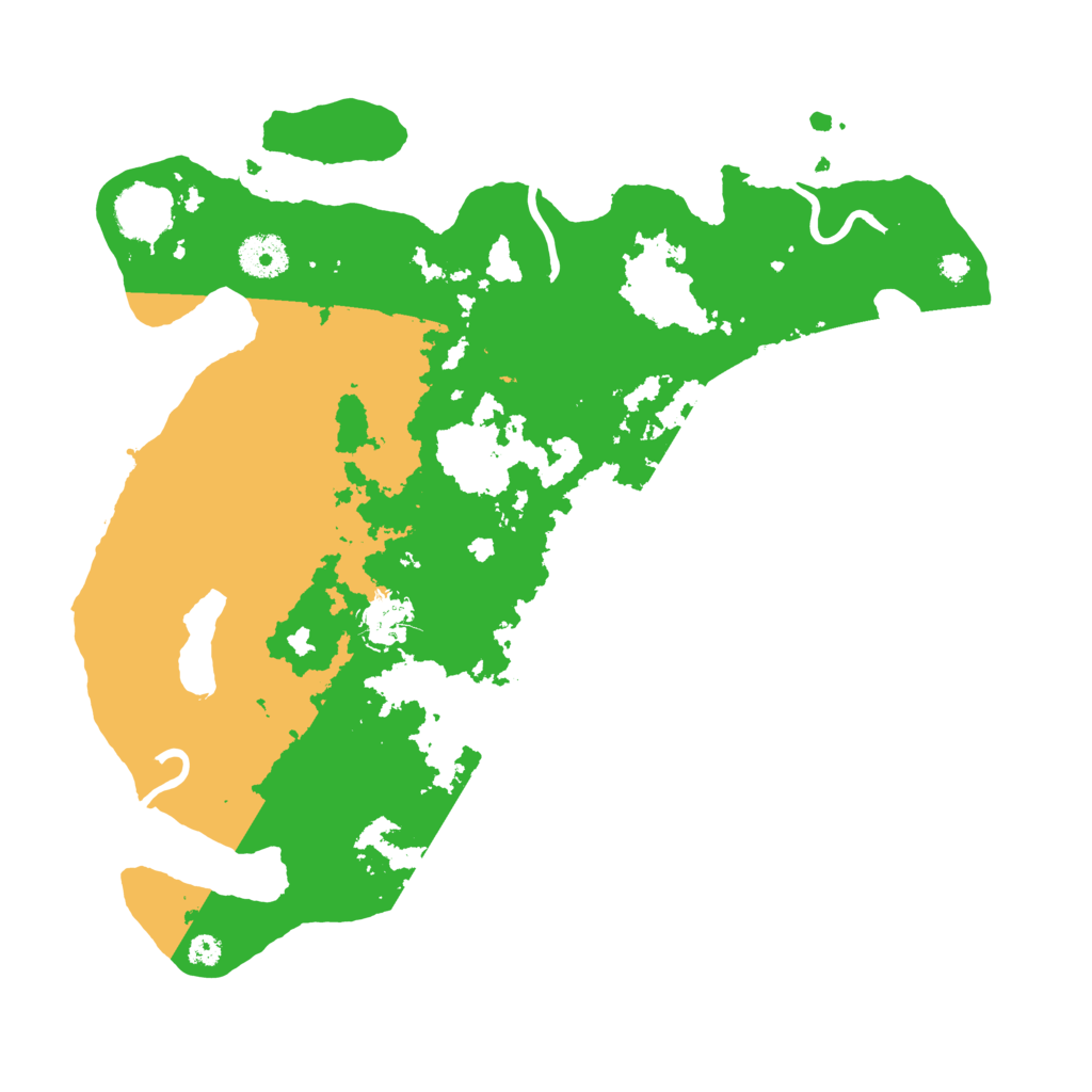 Biome Rust Map: Procedural Map, Size: 3500, Seed: 2106719106