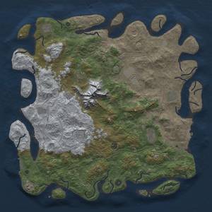 Thumbnail Rust Map: Procedural Map, Size: 5000, Seed: 19686, 18 Monuments