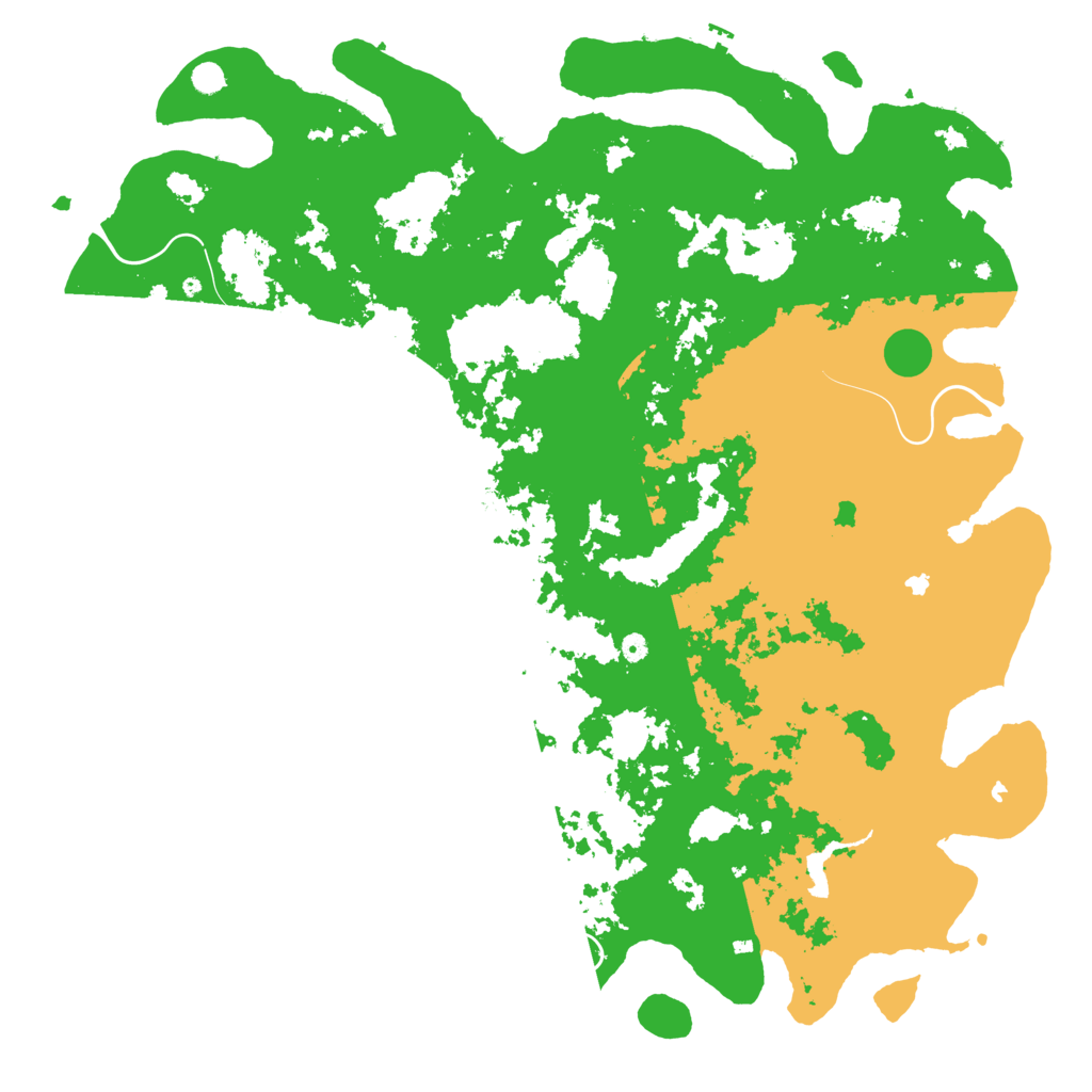 Biome Rust Map: Procedural Map, Size: 6000, Seed: 5420