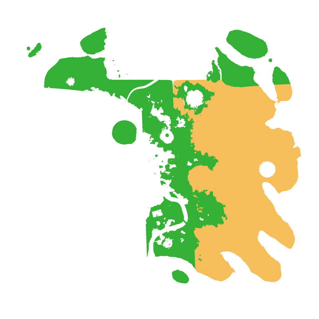 Biome Rust Map: Procedural Map, Size: 3500, Seed: 31379