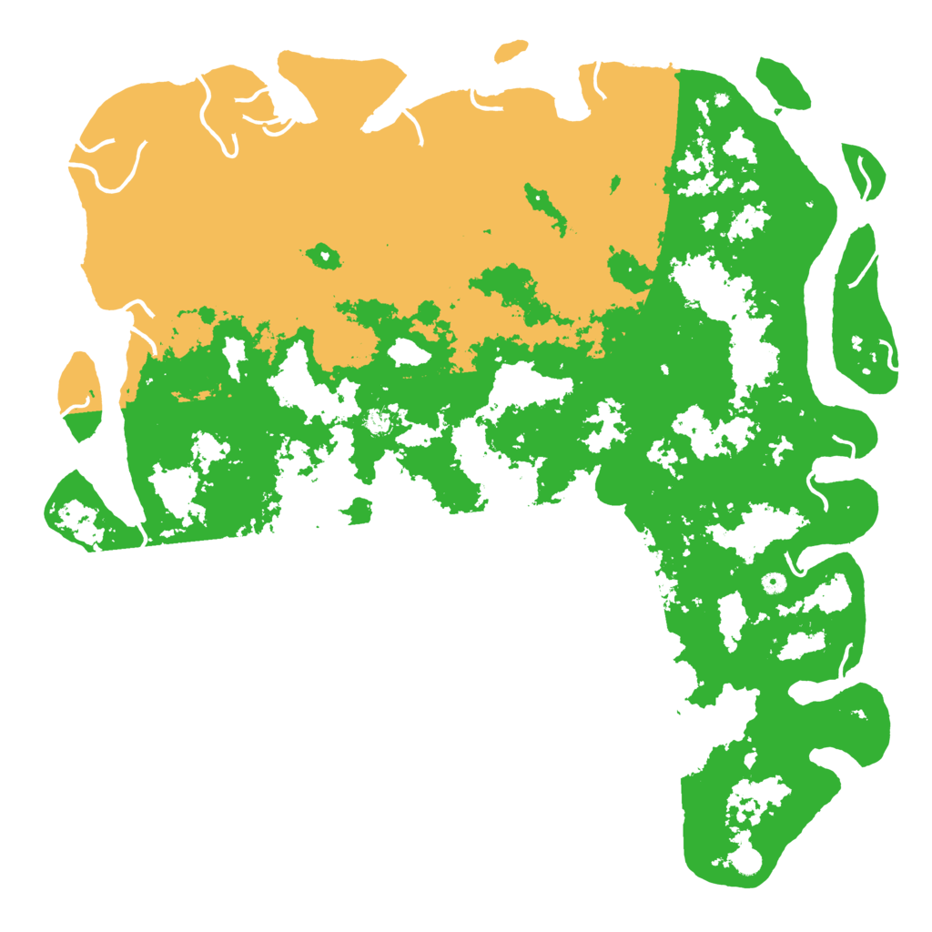 Biome Rust Map: Procedural Map, Size: 6000, Seed: 17768473