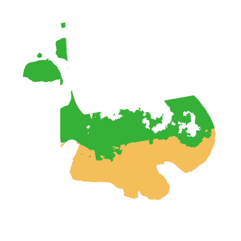 Biome Rust Map: Procedural Map, Size: 2000, Seed: 832553