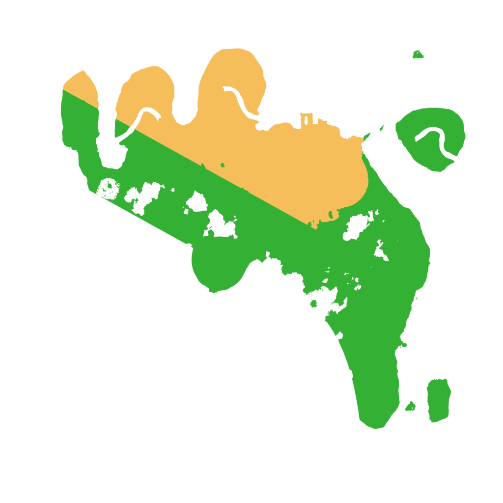 Biome Rust Map: Procedural Map, Size: 2500, Seed: 60975174