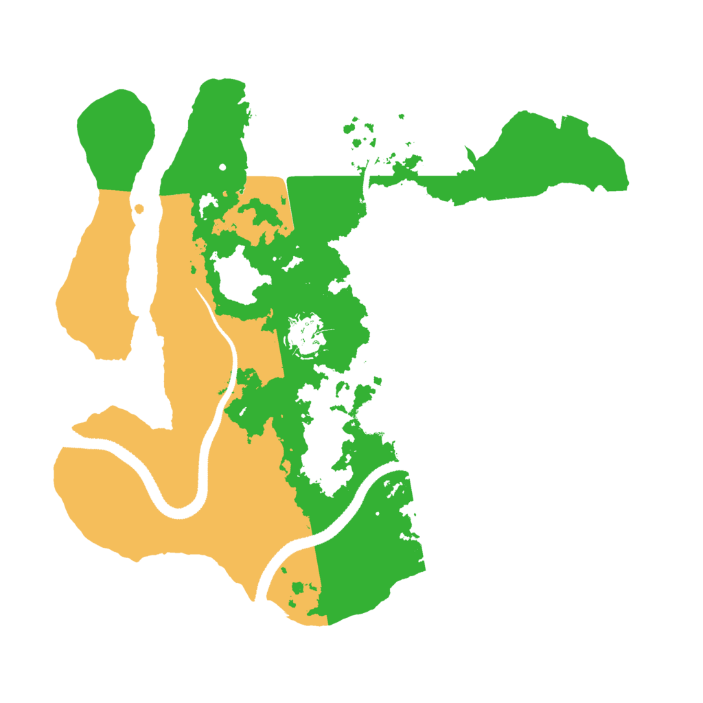Biome Rust Map: Procedural Map, Size: 3000, Seed: 375310940