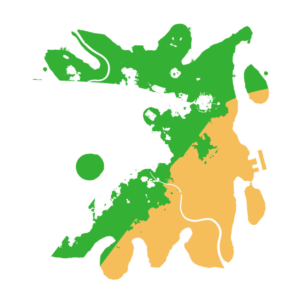 Biome Rust Map: Procedural Map, Size: 3000, Seed: 621826
