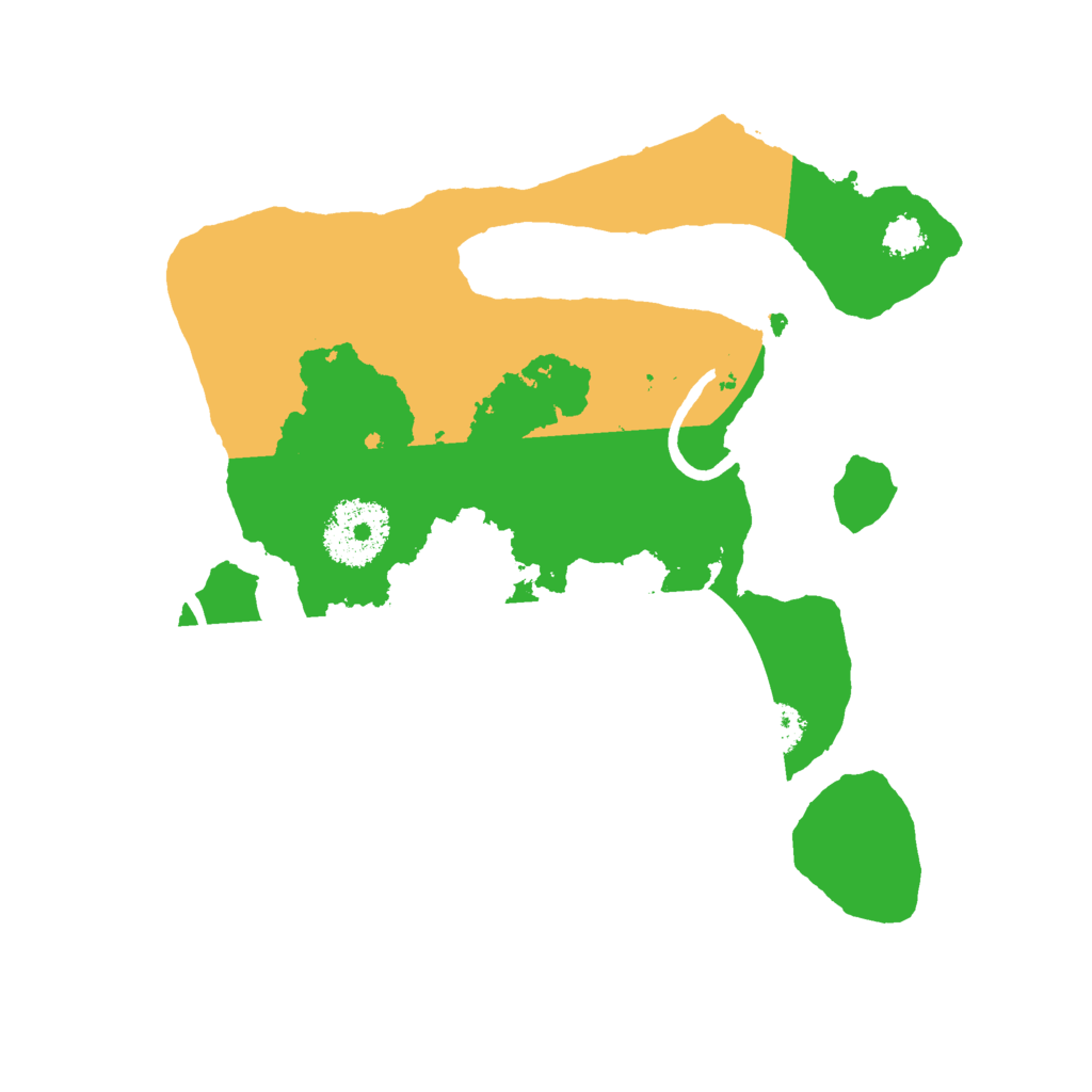 Biome Rust Map: Procedural Map, Size: 2500, Seed: 347158358