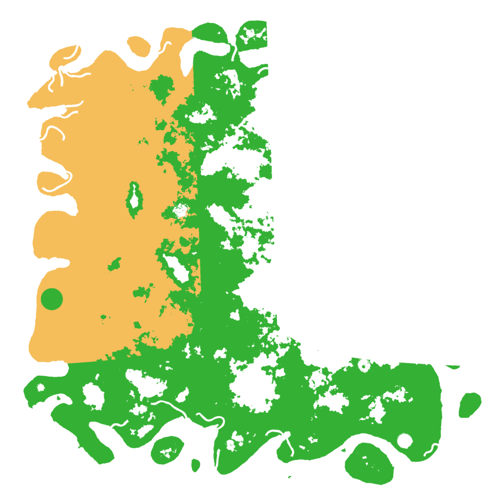 Biome Rust Map: Procedural Map, Size: 6000, Seed: 43843654