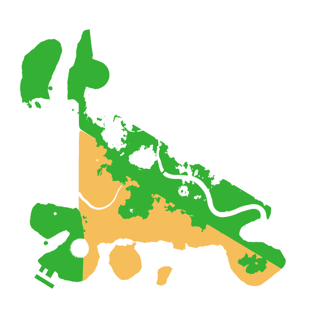 Biome Rust Map: Procedural Map, Size: 3000, Seed: 664025227