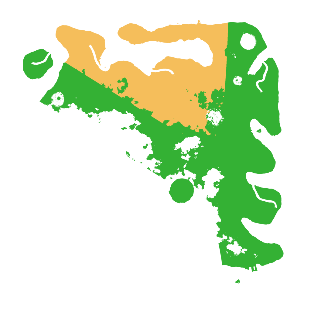 Biome Rust Map: Procedural Map, Size: 3500, Seed: 555000005