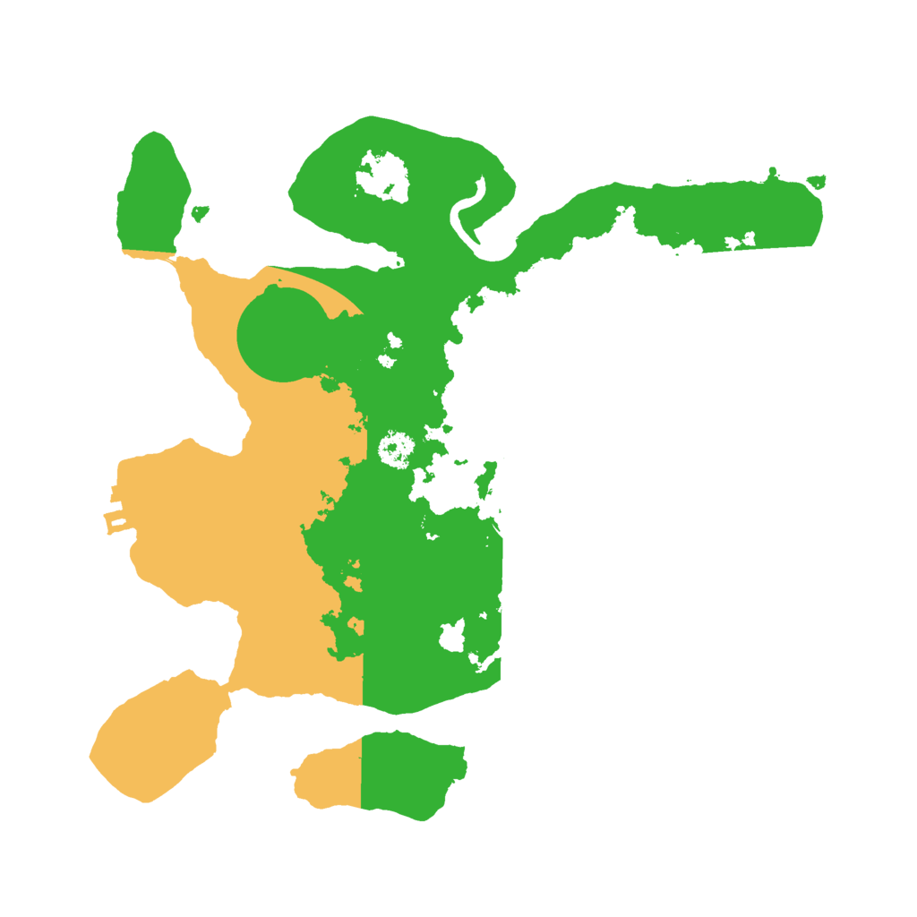 Biome Rust Map: Procedural Map, Size: 2600, Seed: 48778