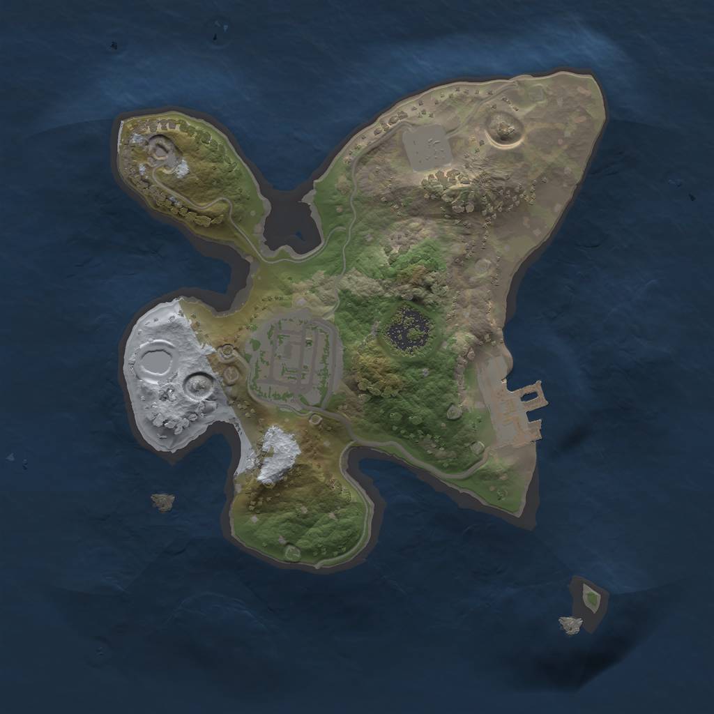 Rust Map: Procedural Map, Size: 1700, Seed: 35648538, 7 Monuments