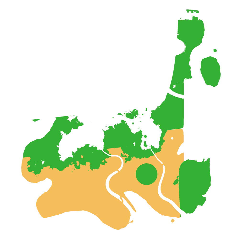 Biome Rust Map: Procedural Map, Size: 3000, Seed: 66251