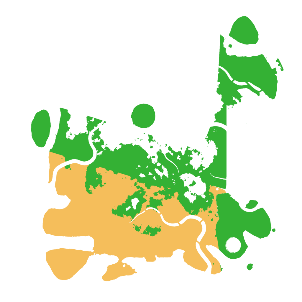 Biome Rust Map: Procedural Map, Size: 3500, Seed: 62740914