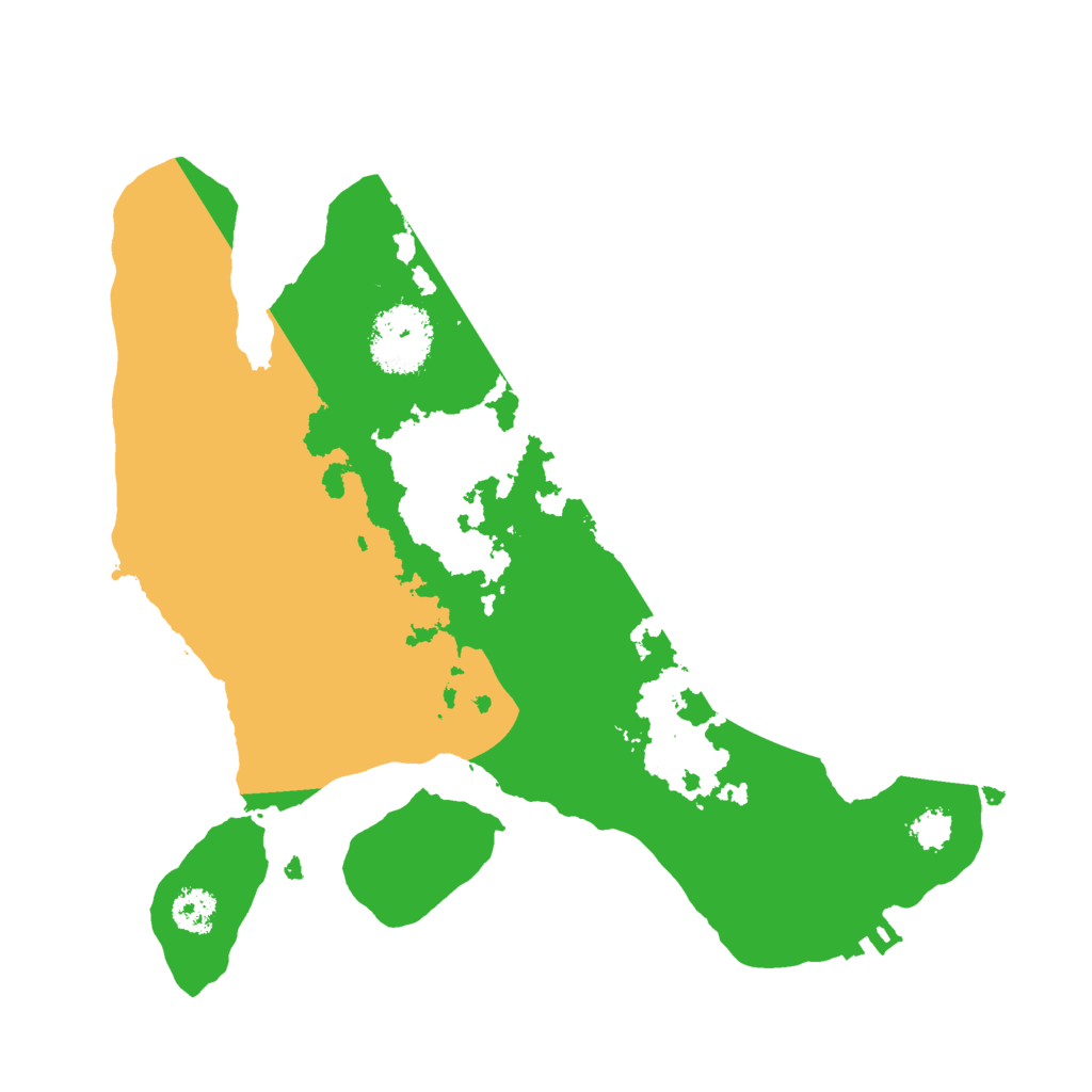 Biome Rust Map: Procedural Map, Size: 2500, Seed: 23424