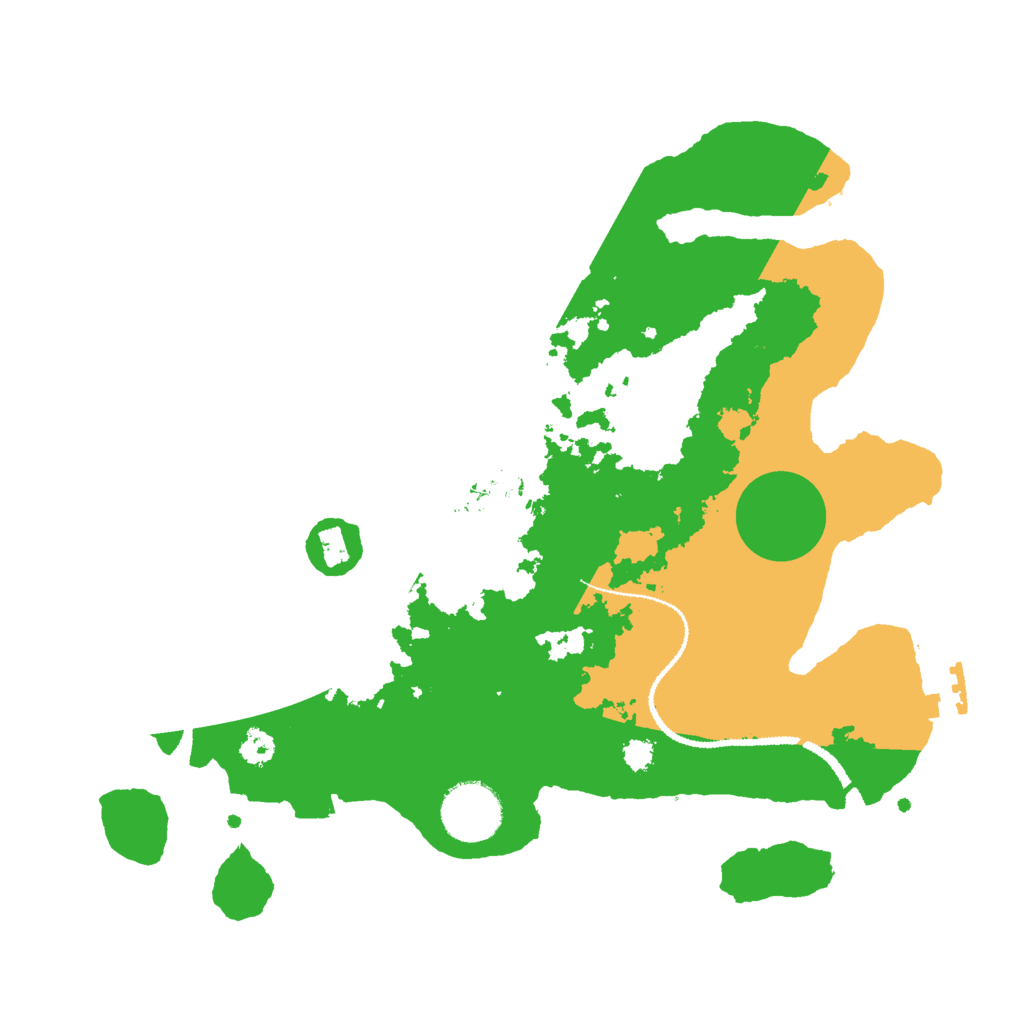 Biome Rust Map: Procedural Map, Size: 3000, Seed: 14557