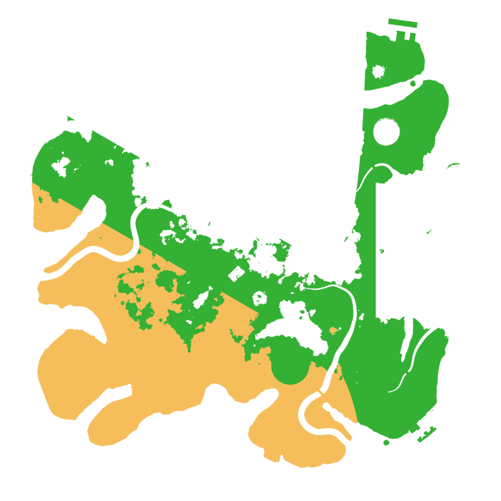 Biome Rust Map: Procedural Map, Size: 3500, Seed: 56391576